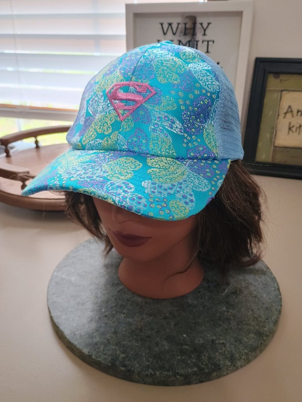 DC Comics Superman Floral Jacquard Trucker Cap